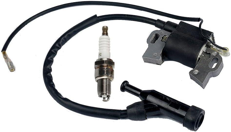 Panari GP7500E Ignition Coil for Generac GP5000 GP5500 GP6000E GP6500 GP7500 Generator for Honda GX240 GX270 GX340 GX390 8HP 9HP 10HP 13HP Engine Parts with Spark Plug