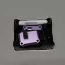 For Apple AirPods Pro 2 Carbon Fiber Texture Earphone Case Earbud TPU Cover with Magnetic Auto Lock - Purple