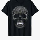 Skull Art Drawing T-Shirt Size XXL
