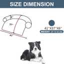 Calming Dogs/Cats Bed Mats, Dog Pad Washable Removable Couch Cover, Plush Long Fur Mat for Pets, Waterproof Lining, Perfect for Small, Medium and Large Dogs and Cats (Navy Blue, 41"x37")