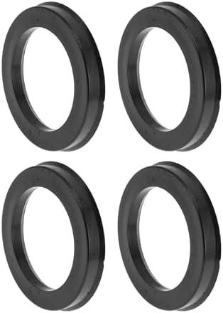 INFINAUTO 83.1mm to 60.1mm Car Wheel Hub Centric Rings Black Polycarbonate Wheels Center Shaft Shock Absorbing Hubrings 4 Pcs