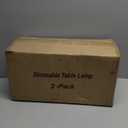 Set of 2 Industrial Touch Control Table Lamps with USB C+A Ports and AC Outlet - 3-Way Dimmable Black Bedside Lamps Nightstand Desk Lamps for Bedroom Living Room, Glass Shade & 2 LED Bulbs Included