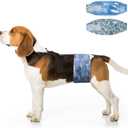 Dono Dog Diapers Male Disposable Male Dog Wraps, 48 Count Wider Doggie Puppy Diapers, Male Belly Bands, Super Absorbent, Leak-Proof Fit, Excitable Urination, Incontinence, M (Medium (18-25inch))
