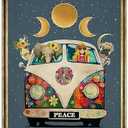 Retro Hippie Decor Wall Art Poster - "Every Little Thing is Gonna Be Alright" Vintage Metal Sign, Perfect for 70s Themed Rooms and Cool Poster Collections, 12 * 8 Inch (955)