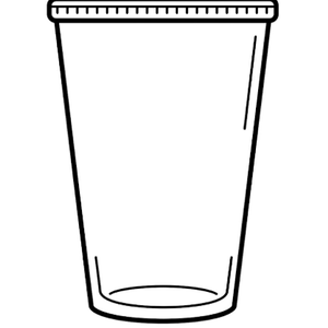 4 pack Blue cups with stars