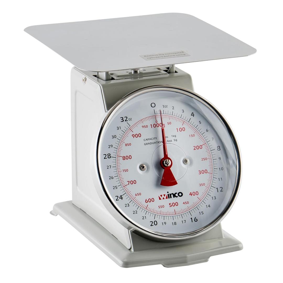 Winco Analog Receiving Scale with Dial, 6.5"