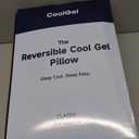 Cool Gel Cooling Pillow for Sleeping, Standard Size Cooling Memory Foam Pillow for Hot Sleepers, Reversible Ergonomic Design, Pressure Relief, Spine Alignment, Side, Back Contouring Support