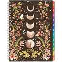 2025 Planner - Weekly & Monthly, Jan. 2025 - Dec. 2025, 6.3" x 8.4", Twin-Wire Binding, Inner Pocket, Moon Calendar