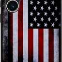 Compatible with Samsung Galaxy S22 Ultra Case American Flag Pattern Hard PC Back and Soft TPU Sides Scratchproof Shockproof Protective Case for Samsung Galaxy S22 Ultra