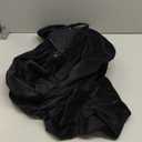 H.VERSAILTEX Velvet Stretch Sectional Couch Covers 3 Pieces Sofa Seat Cushion Covers L Shape Separate Cushion Couch Chaise Cover for Both Left/Right Couch (Large Sofa 2 Seater + 1 Chaise, Black)