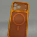 TOCOL for Phone 17 Pro Max Phone Case, Built-in Magnetic Ring, Compatible with Magsafe, Full Camera Protection, Translucent Matte Phone Case for 17 ProMax 6.9 inch (Orange)