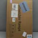 FACHNUO 2 Feet Portable Wheelchair Ramp, Non-Skid Aluminum Handicap Ramps with Handle, Folding Threshold Wheel Chair Ramp for Home Steps, Stairs, Entry, Threshold, Doorways, Scooter, 800LBS Capacity (2FT(Using height 2-6''))