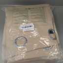 NICETOWN Living Room Completely Shaded Draperies, Privacy Protection & Noise Reducing Black Lined Insulated Window Treatment Curtain Panels for Patio Door (Set of 2 Pcs, W37 x L84, Biscotti Beige)