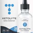 Ketolyte Rapid Hydration (Unflavored) Keto-Friendly Electrolyte Drops with No Calories No Sugar, Natural Electrolyte Supplement with Magnesium (39 Servings)