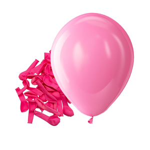 Bezente Pink Balloons Latex Party Balloons - 50 Pack 5 inch Matte Pink Helium Balloons for Birthday Wedding Anniversary Baby Shower Gender Reveal Party Decorations