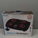 Homedics Shiatsu Select Foot Massager with Heat  Shiatsu Foot Massager with Heat, Therapeutic Kneading & Rolling, 4 Rotational Heads with 12 Massage Nodes, Toe-Touch Control