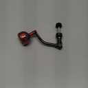 TEQIN Fishing Spinning Reel Lightweight Metal Single Rocker Arm, Replacement Power Handle Grip, DIY Modification - Red, Large