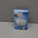 PHILIPS LED 60W A19 4-Pack Basic Soft White (2700K) 800 Lumen (10W = 60W) Frosted Flicker-Free Light Bulbs