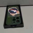 CANSHN 360 Spin Magnetic Stand for iPhone 15 Pro Case [Full Camera Protection] [Compatible with Magsafe] Non-Yellowing Shockproof Protective Kickstand Phone Cover 6.1" - Deep Green