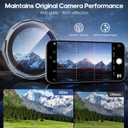2 x Xfilm for iPhone 17 Pro / 17 Pro Max Camera Lens Protector 16-Facet, Individual Metal with 9H Hardness, Scratch-Proof Camera Screen Protector, Stylish Accessories, Case Friendly (Titanium Gray)