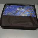 AILONEN Galaxy Wolf Comforter Set Queen Size,7-Piece Soft Bed in a Bag,Blue Rose Flower Animal Print Comforter & Fitted Sheet & Flat Sheet & 2 Pillowcases,2 Pillow Shams for Bedroom