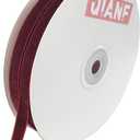 Vintage Burgundy Velvet Ribbon, 3/8 Inch X 25Yd