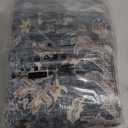 Washable Oriental Area Rug - 3x5 Rugs for Living Room Soft Carpet for Bedroom Waterproof Floral Distressed Indoor Stain Resistant Non-Shedding Floor Carpets (Blue, 3X5)