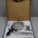 10X Magnifying Glass with Light and Stand, LED Desk Lamp with Base and Clamp, 5 Color Mode, 10 Dimmable Levels, Hands Free for Reading Crafts Jewelry Sewing Close Work (Black)