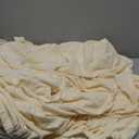 Turquoize 4 Piece Sofa Covers for 3 Cushion Couch Sofa Slipcover Soft Couch Cover for Dogs-Washable Furniture Cover with 3 Individual Covers (3 Cushion Sofa, Cream)