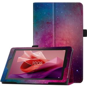 Famavala Folio Case Cover Compatible with 7-inch Tablet, Lightweight and Slim, not fit for LG S7 2019 Release Tablet (Red Starry)