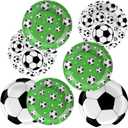 Soccer Party Decorations Soccer Birthday Party Supplies 60 Pcs Disposable Soccer Plates for Soccer Sports Theme Birthday party Decorations