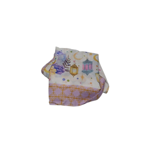 Ramadan Moon Lantern Floral Table Runner, Seasonal Kitchen Dining Table Decoration for Home Party Decor 13x72 Inch