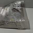 Clear Acrylic Single Pocket, Plastic Hanging Wall Mount File Holder for Office Home (Gray, 4 Pack)