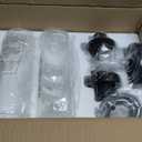 Emak 2 Light Black Vanity Lights for Bathroom,22 Inch Bathroom Light Fixtures Modern Wall Sconces with Clear Glass Shade for Bath, Bedroom, Hallway, VL085-BK-2