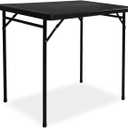 3ft Rectangular Folding Table for All-Occasion, Foldable Table with HDPE Tabletop and Steel Legs, Durable and Stable Small Folding Table, Perfect for Camping, Picnic, Party, Indoor & Outdoor, Black