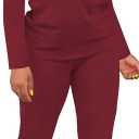 Nimsruc Two Piece Outfits For Women Sweatsuits Sets Casual Jogging Suit Matching Athletic Clothing Fashion Tracksuit, Extra Large Burgundy, 