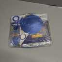 Blue and Gold Party Decorations - 50pcs Birthday Decor for Men Boy Kids with Happy Birthday Banner, Balloons, Hanging Swirls, Pom Poms, Lantern, Garland Party Supplies