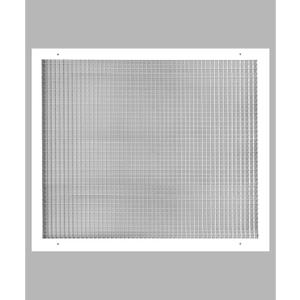 22" x 26" or 26" x 22" Cube Core Eggcrate Return Air Grille - Aluminum Rust Proof - HVAC Vent Duct Cover - White [Outer Dimensions: 23.75 x 27.75]