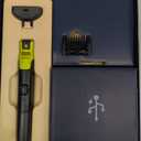 Philips Norelco OneBlade 360 with Connectivity Hybrid Face, Electric Beard Trimmer and Shaver, with 360 Blade Technology, 1x360 Blade for Face, 5in1 Adjustable Comb, Model QP4530/90 (Black & Lime Green)