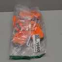 Hcpet Dog Shoes for Large Dogs, Breathable Dog Booties for Small Medium Dogs, Anti-Slip Dog Boots & Paw Protectors for Hot Pavement Winter Snow Hiking with Reflective Straps Orange Size 7 (Width 2.55 inch) for 63-78 lbs)