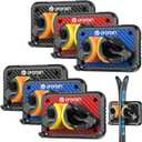 UPSPORT Ski Rack 6Pack, Ski/Snowboard Wall Mount, Skateboard Wall Mount, Fits Any Ski/Snowboard, Holds Up to 150lbs, Winter Gear Organizer, Vertical Ski Storage Rack for Home & Garage