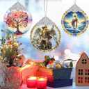 Stained Glass Ornaments, 2025 Christmas Ornament, Christmas Tree Ornament, Heirloom Keepsake, Gift Exchange, Gifts Idea - Archangel Michael