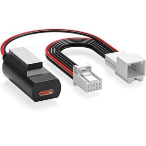 10 Pin Type B Dash Cam Power Adapter PD20W for Select Toyota/ Lexus/ Subaru Models - Car Rearview Mirror DashCam Power Adapter with 4 USB Cable (USBC Port)