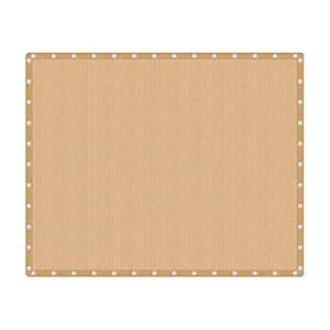 VICLLAX 90% Shade Fabric Sun Shade Cloth with Reinforced Grommets, Outdoor Sun Screen Fabric for Outdoor Patio Garden Pergola Cover Canopy 16x20 FT, Wheat 