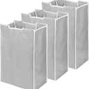3 Pcs Laundry Sorter Replacement Bags Hamper Cart Removable Replacement Laundry Storage Organizer Bag Hamper Liner, 14.9 x 9 x 21.7 Inch (Light Gray)