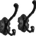 2-Pack Vintage Pteris Dragon Wall Hooks, Heavy Duty Decorative Coat Hooks for Wall, Rust-Resistant Mounted Key Hooks for Coats, Towels with Easy Installation Kit
