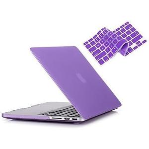 RUBAN Case for MacBook Pro 13 inch 2015 2014 2013 2012 (A1502 & A1425 Models), Plastic Hard Shell Case & Keyboard Cover for Old Version MacBook Pro Retina 13 Inch, Purple