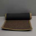 Kitchen Mat Set of 2 PCS, Cushioned Non Slip Rugs for Kitchen Floor, Absorbent Runner Comfort Standing Mats Washable for Kitchen, Office, Home (Brown, 17.3"x47"+17.3"x30")