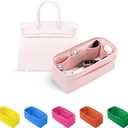 Bag Organizer Insert, Silky-Soft Lightweight Design, Multi-Pocket, Keeps Bag Organized & Protects Interior, Fits Birkin 25, Ideal for Travel & Daily Use(Pink, BK25 Retourné)