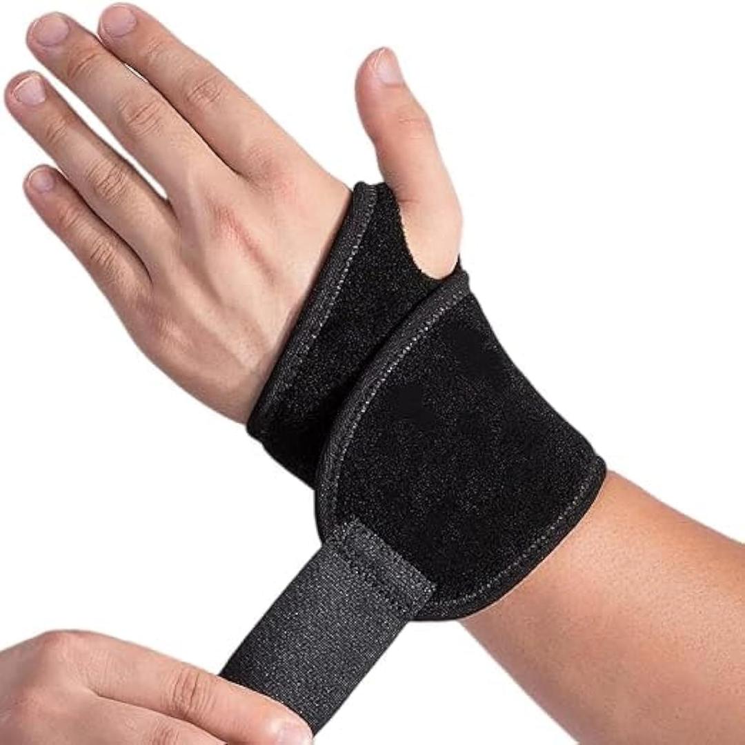 Carpal Tunnel Wrist Brace, Wrist Strap Reversible Tendonitis Pain Relief Wrist Support Brace Adjustable for Sports Protecting Tendinitis Fits Both Right and Left Hands, 2 Pack